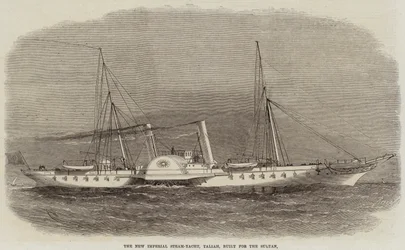 The New Imperial Steam-Yacht, Taliah, built for the Sultan